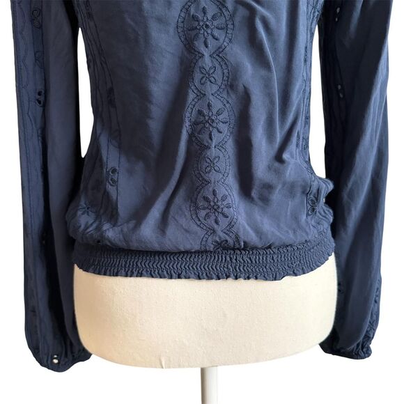 Aeropostale Blue Wrap Blouse - Picture 5 of 8